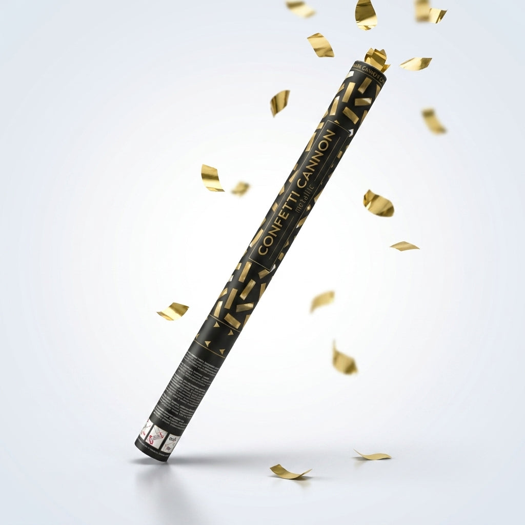 Konfettikanone - 60 cm Metallic - Streifen